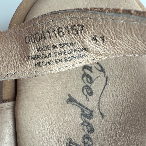 Free People EUC Delaney Chunky Pink Beige Fisherman Sandal EU 41 US 10 10.5 - Picture 7 of 8